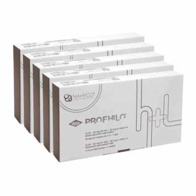 Nahyco Profhilo hyaluronzuur injecties voor huidverbetering en huidverjonging.