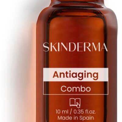 Antirimpelserum Skindema, anti-aging huidverzorging, anti-aging combi, spaans product, natuurlijke anti-aging behandeling.