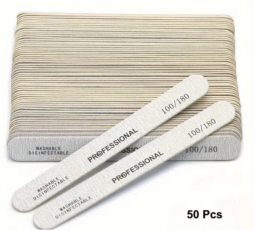 Rechte vijlen, dun model 100/180 gritt, 50 stuks